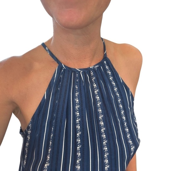 Navy Striped Jumpsuit Small - Picture 9 of 11